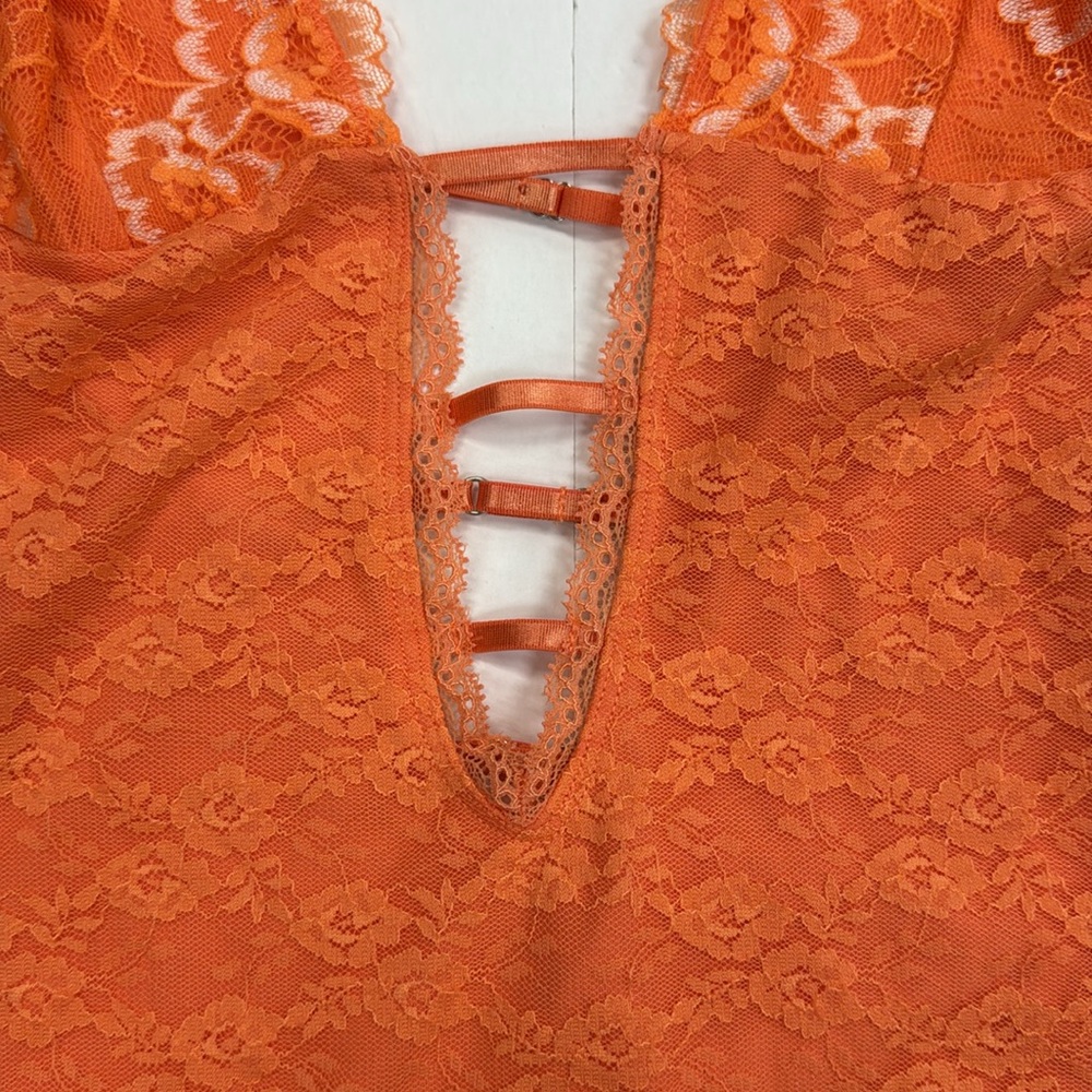 OUTCAST INDIA MINI DRESS TANGERINE NWT - Picture 10 of 12